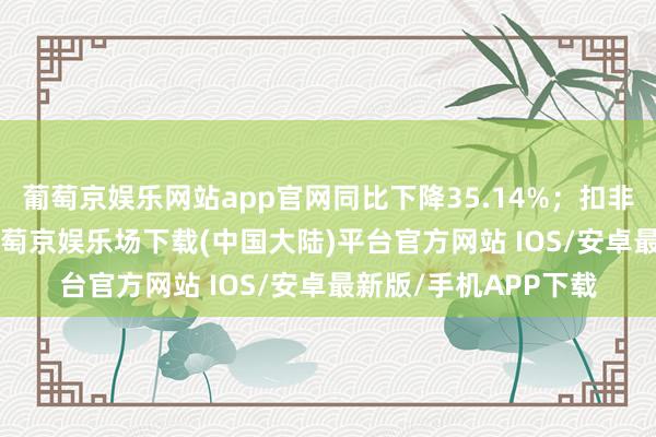 葡萄京娱乐网站app官网同比下降35.14%；扣非净利润2.42亿元-葡萄京娱乐场下载(中国大陆)平台官方网站 IOS/安卓最新版/手机APP下载